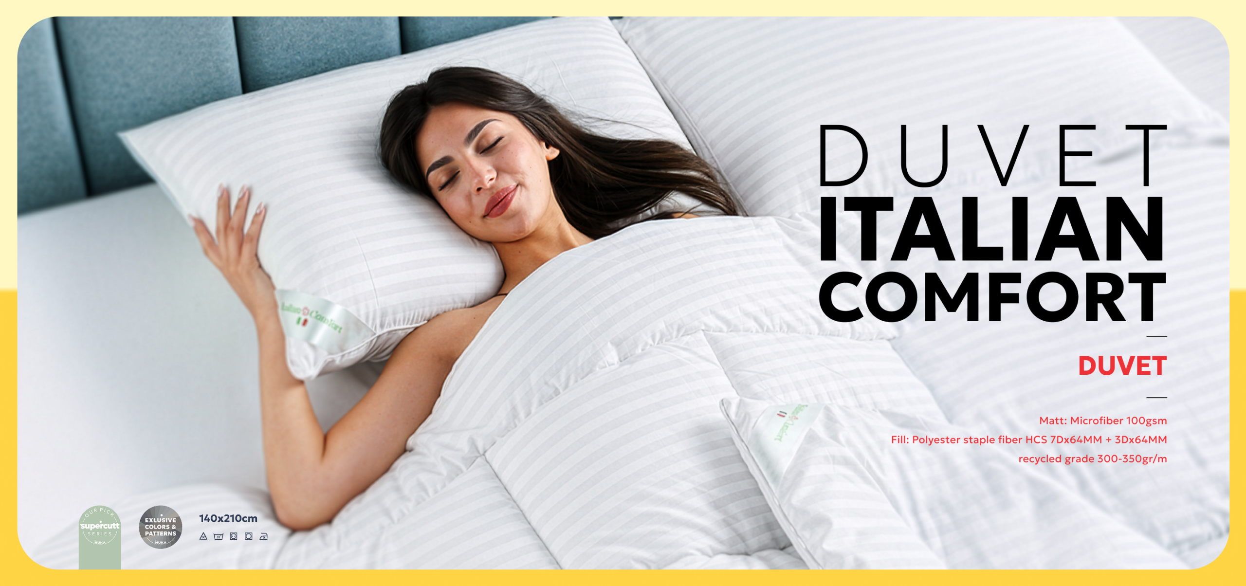 Duvet Italian Comfort bedding set
