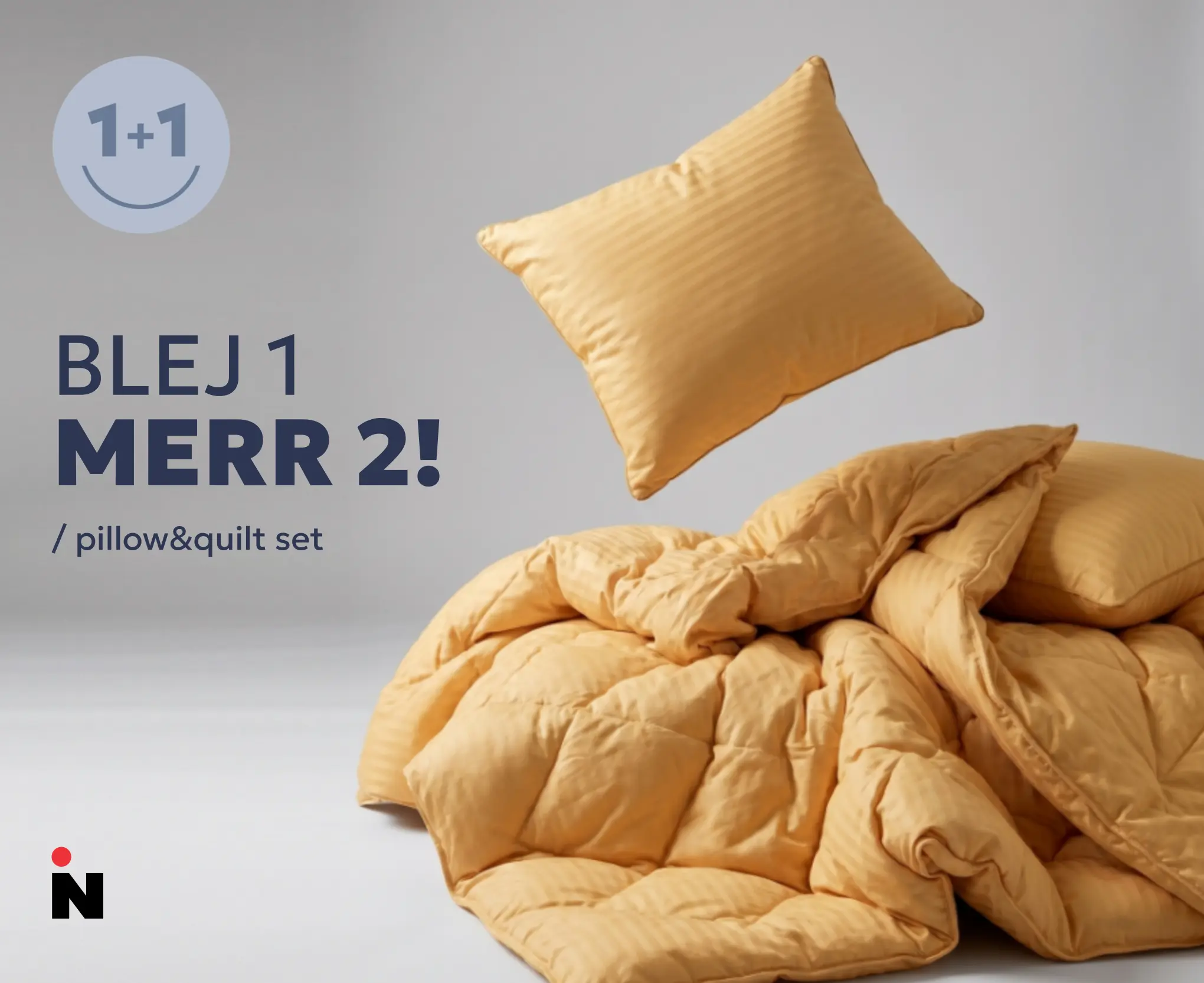 Blej 1 merr 2 pillow and quilt set